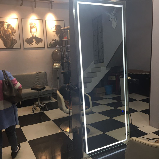 Зеркало для парикмахерской с двойным зеркалом и светодиодной подсветкой