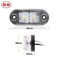 Nouveau feu arrière latéral à 2 LED 18W ABS+LED, clignotant stroboscopique multi-modes, 12V, pour camion, SUV, pick-up, rénovation, mise à niveau universelle, 6 mois