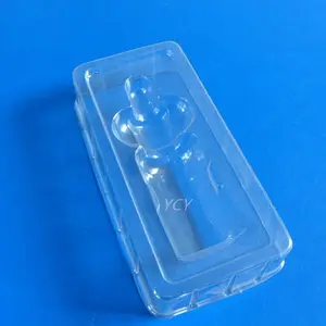 Ps Black Plastic Insert Custom Cosmetic Blister Packaging Boxes Inner Tray