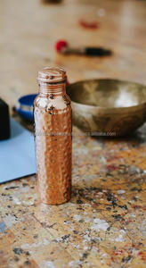 New Design Copper Hammered Water Bottle BPA-Free Handmade Enamel Printed Sport <b>Drinkware</b> for Travel Direct Advantage - Product Image 6