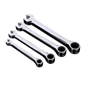 ชุดประแจวงล้อแบบสองด้าน ขนาด 10 มม. 11 มม. 13 มม. 16 มม. ชุบโครเมียมขัดเงา เกรดอุตสาหกรรม ประแจหกเหลี่ยมปลายเปิด - Product Image 4