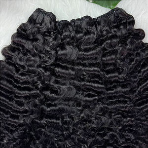 Extensiones de Cabello Rizado Indio Camboyano 100% Virgen de Vietnam, Cabello Rizado Doble Trama con Estilo Rizado - Product Image 3