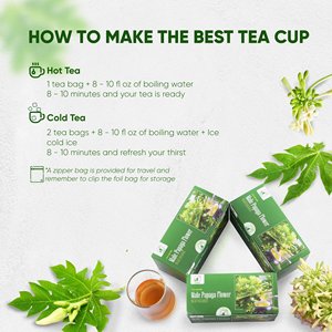 Colección de Infusiones Herbales Secas, Té Herbal Premium de Flor de Papaya para Hombre, Marca NMPT de Vietnam, Larga Vida Útil - Product Image 5