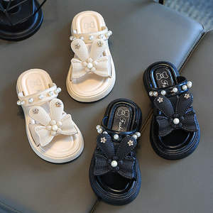 صنادل صيفية بتصميم أميرة للشاطئ ، صنادل صيفية للأطفال ، صنادل لؤلؤ للفتيات الصغيرات - Product Image 4