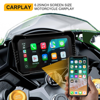 Écran de moniteur sans fil Carplay Auto GPS étanche Airplay/Android Cast/EQ/BT avec portable sans fil pour moto Carplay