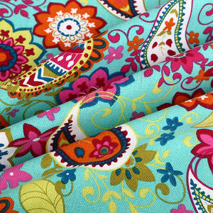 Commercio all'ingrosso pianta tessuto di tela stampato per bagagli tovaglie tende divani di alta qualità ispessito 10oz/390 G/<span class=keywords><strong>M</strong></span> tessuto di tela - Product Image 4