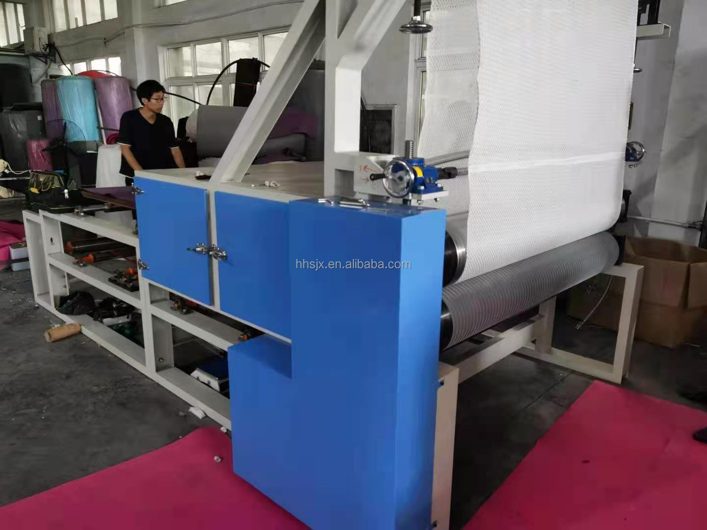 Surfboard Sheet EVA Embossing Machine Water Cooled Automatic Feeding