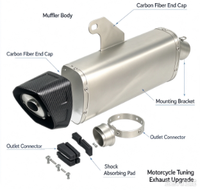 Système d'échappement complet de course modifié de qualité européenne pour moto V8, compatible JOG V8, DIO, BWS, ZX, DIO90, RR, DIO 26AA, ZX 26AA
