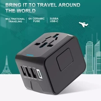 Adaptor Perjalanan Universal dengan Pengisi Daya USB dan Tipe-C Pengisi Daya Dinding Ponsel Universal Perjalanan Internasional P OEM 2000w MAX