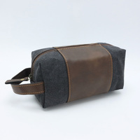 Sac de maquillage en toile avec logo personnalisé d'usine, nouveau style, sac de toilette pour femmes et hommes, sac cosmétique pratique, pochette de maquillage multifonctionnelle