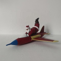 Sculpture artistique de noël, figurine de décoration en résine, petite taille, planche de surf, artisanat, 1 pièce