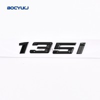 Emblèmes de coffre arrière 3D ABS pour voiture, lettres chromées noires pour emblème BMW, pour BMW Série 1 118i 116i 120i 125i