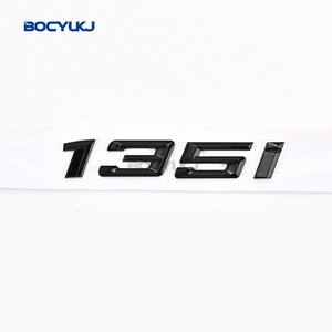 Emblème de coffre arrière en ABS 3D Lettres noires chromées pour <span class=keywords><strong>BMW</strong></span> Emblème pour <span class=keywords><strong>BMW</strong></span> Série 1 118i 116i 120i 125i - Product Image 3