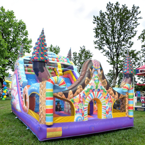 Sản phẩm thiết kế mới nhảy lâu đài <span class=keywords><strong>Inflatable</strong></span> kẹo Bouncer trượt Combo đôi làn thương mại <span class=keywords><strong>Inflatable</strong></span> Slide cho thuê - Product Image 1