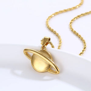 Hiphopsゲームコンソールペンダント18Kゴールドメッキベアシェルチャーム女性男性ステンレス鋼地球メアリーネックレスジュエリー - Product Image 6