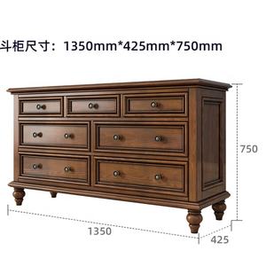 Camera da letto mobili Accento dresser/Petto con 7 cassetti marrone - Product Image 4