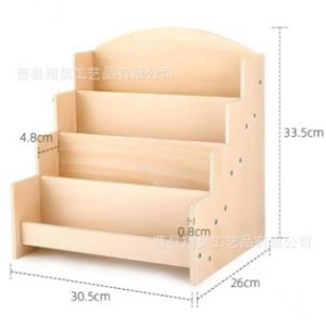 Wooden Storage Rack <b>Desk</b> Organizer Multifunctional Tiered <b>Shelf</b> For Books And Office Supplies Rectangle Freestanding - Product Image 4