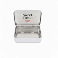 Boîte en métal à charnière personnalisée pour compléments alimentaires, emballage de bonbons et de friandises, étui métallique promotionnel, cadeau de mariage, vente en gros