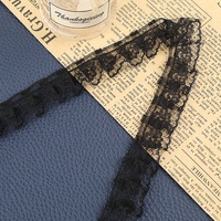 Tissu en dentelle plissée de luxe très demandé pour robe de mariée, lingerie, bordure en dentelle élastique brodée tricotée chaîne en stock
