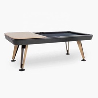 Table de billard en bois massif de luxe sur mesure, simple et élégante, pour jeu en intérieur, taille complète 7ft 8ft 9ft