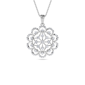 Pendentif intemporel en or massif 14 carats avec diamant de laboratoire taille brillant vintage pour femme, pour une beauté radieuse et un style sans effort - Product Image 4