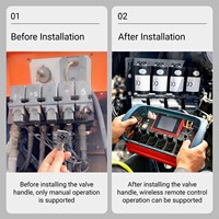 Télécommande pour engins lourds, 6 moteurs à embrayage, commande proportionnelle tactile, fonctionnement fluide, conversion manuelle en hydraulique sans fil