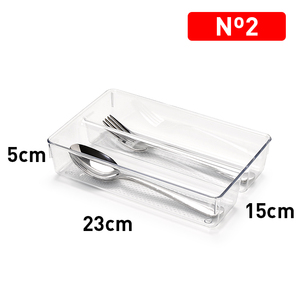 <b>Drawer</b> Organizer No.2 23x15x5cm Plastic <b>Storage</b> <b>Box</b> For Cutlery Home Organization - Product Image 1