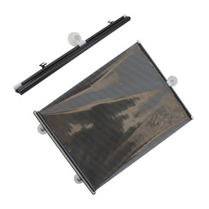 Pare-soleil de voiture rétractable en PVC, pare-soleil automatique à enroulement, installation par ventouse, couleur unie, universel, adapté aux fenêtres de voiture - Product Image 1