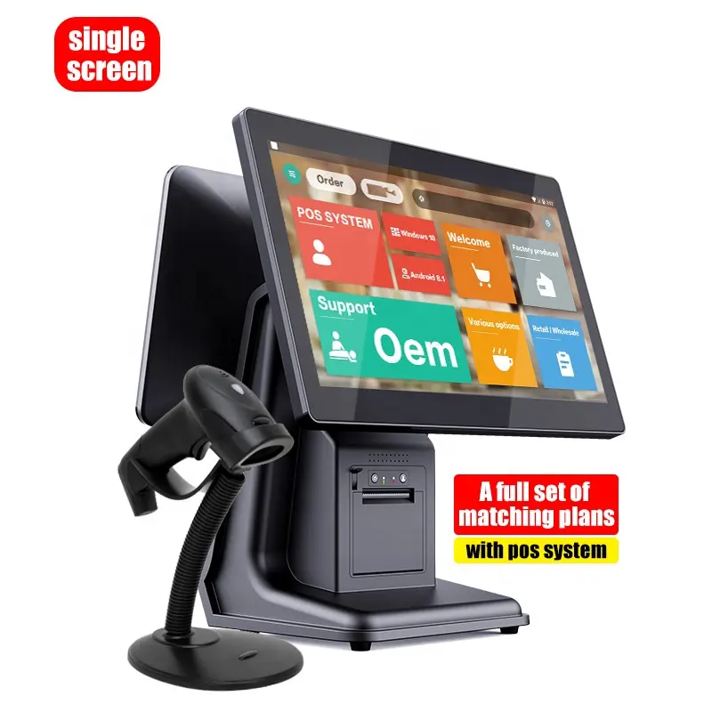 Windows 15,6-Zoll-Touch-Display Catering Einzelhandel <span class=keywords><strong>Android</strong></span> Pos Terminal, alles in einem Pos Offline-Pos-Maschinen system, Pos-System