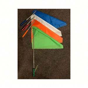 Drapeau de dressage pour chevaux en polyester et nylon avec logo personnalisé 2023, fouet, drapeau de guide touristique avec mât télescopique rétractable et crochet, fouet de longe - Product Image 2