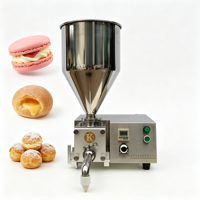 Machine à garnir les macarons, choux fourrés, beignets, croissants, éclairs, cupcakes, tartes, biscuits, muffins avec crème anglaise, confiture, chocolat