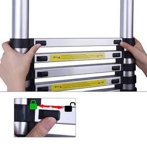 Aluminum Folding Extension Telescopic Ladder Aluminum Ladder Foldable Stairs Industrial OEM Collapsible Ladder
