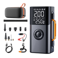 Compresseur d'air portable 150 PSI avec gonfleur de pneus USB-C 12V, démarreur de secours 3000A pour voiture