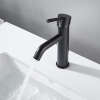 Robinet de lavabo classique en laiton chromé de haute qualité Momali Factory, monocommande eau chaude/froide, pour usage hôtelier, avec cartouche céramique
