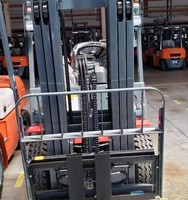 Apilador de Palés Eléctrico Completo, Dimensiones de las Horquillas 1070x100x35mm, Mástil de Dos Etapas, Neumáticos Sólidos para Carga/Descarga de Contenedores CPDSR18