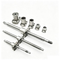 Ball Screw SFI 4010 Diameter 20mm, Lead 4mm, Baja Krom dengan Nut Bearing untuk Otomasi, Operasi Stabil, Penggerak Kecepatan Tinggi