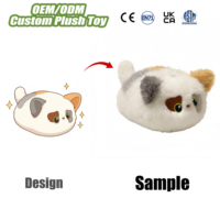 Porte-clés Peluche Chat en Coton PP Doux à Montée Lente, Anti-Stress, Breloque Chaton Kawaii, Pendentif de Sac, Cadeau, Vente en Gros