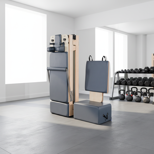 Reformeur de Pilates pliable en bois d'érable avec rembourrage épais et surface facile à nettoyer pour les seniors et le Pilates respectueux <span class=keywords><strong>des</strong></span> articulations - Product Image 1