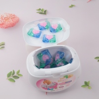 Perles de lessive 3 en 1 Détergent à lessive Capsules pour machine à laver 8 X Puissance de nettoyage Dosettes de détergent liquide Vêtements jetables