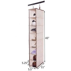Compact Foldable Detachable Wall-Mounted Hanging <b>Shoe</b> Rack Organiser Shelf Space-Saving Multipurpose Non-Woven Storage Bag - Product Image 2
