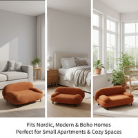 Canapé-lit de luxe moderne pour animaux de compagnie en forme de canapé, en bois massif, écologique, imperméable et résistant aux morsures, pour chats et chiens