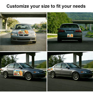 สติกเกอร์แม่เหล็กสะท้อนแสงเตือนความปลอดภัยลายสาวเรโทรสุดฮอต สติกเกอร์ติดรถยนต์ - Product Image 5