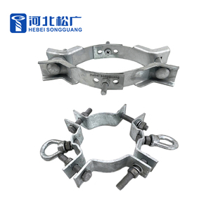 Nhà Máy Giá Hot Dip mạ kẽm trên không phụ kiện dòng cực ban nhạc gắn kẹp Hoop kẹp - Product Image 1