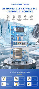 Ice Vending Machine Commercial Ice Maker Station Outdoor Ice Vending Kiosk Integrated Ice Maker and Vending, 24H Smart Ice Stat - Product Image 3