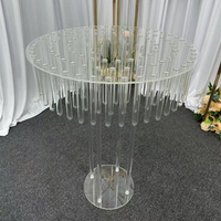 Vase de table en acrylique transparent de 80 cm de haut, durable, pour mariage, décoration de fête, remise de diplôme, Diwali, Pâques, Saint-Valentin