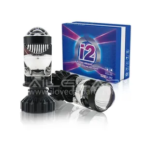 Big Power 24V 53W I2 Mi Ni H4 LED Headlight Bulb For Truck Plug Play M Ini Bi LED Headlight Projector Lens H4 5800LM 5500K