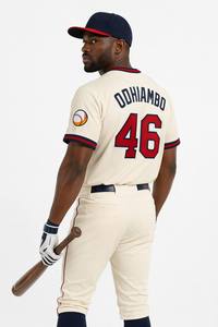Retro Custom Cream Baseball Jersey Premium Mesh Ademend Knoopsluiting Softbaluniform Aangepaste Naam Nummer Volledige Sublimatie OEM - Product Image 3