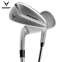 Clubs de golf en fer pour hommes droitiers personnalisés, de haute qualité, en argent, nouveau design, en fonte ou forgés, usinés par CNC, ensemble de fers