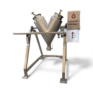 Mélangeur de poudre de type V en acier inoxydable 304 de 75 L, équipement industriel pour aliments, produits chimiques, cosmétiques, épices, poudres sèches - Product Image 1