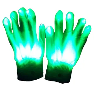 Festival Party Supplier Kids Adult Glowing Flashing Finger Rave Light Up Flashlight Led Gloves